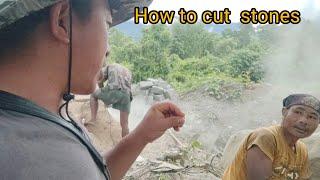 How to cut stones........