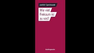 Wie viel Freiraum ist zu viel - unerhört Sprechstunde Folge 40