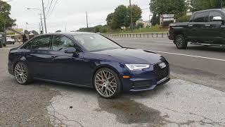 B9 S4 Stock Exhaust with Silencers Removed