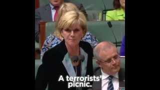 "A terrorists' picnic" Australian Foreign Minister Julie Bishop on humanitarian aid for Syria