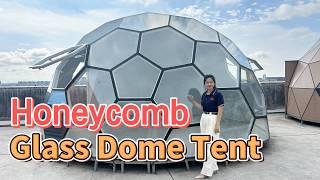 2024 Newest Glamping House  RAXTENT Honeycomb Glass Dome Tent