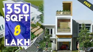 350 sqft house with parking 1BHK house plan#200