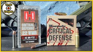 5.7x28 VS .22 Magnum!...Hornady Critical Defense AMMO Ballistic Gel Test & Review!