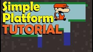 Gdevelop 5 Tutorial:  how to make a simple platform game ( FREE Game Engine)