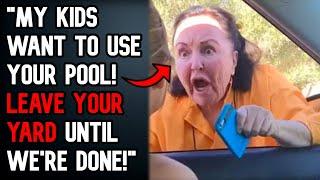 Karen "Forbids" Me Using My OWN POOL So Her Kids Can Use It! I LOCKED Her Out! - Reddit Stories