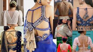 2024 New Backless Blouse Design||Latest Designer Blouses||Trendy Back Neck Blouse Collection 