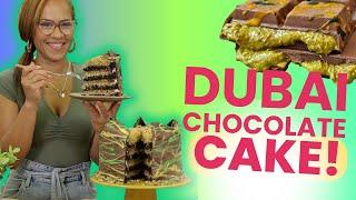 VIRAL Dubai Chocolate Bar turned into CAKE! | How to Cake It With Yolanda Gampp