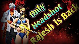 Killer Rajesh FF is Back// Only Headshot Custom Gameplay // Free Fire Max