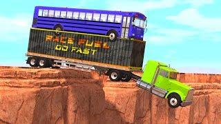 BeamNG Drive Crashes - Trucks Crashes With Dangerous Goods