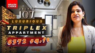 Inside a Stunning 6372 Sqft Triplex Apartment in County 107, Noida