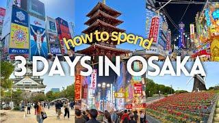 3-Day Osaka Itinerary, Costs + Top Things to Do ️ Japan Solo Travel Vlog