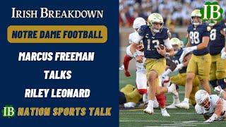 IB Nation Sports Talk: Marcus Freeman Talks Riley Leonard