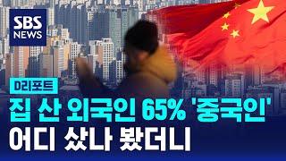 지난해 외국인 부동산매수 65%가 중국인…부천·화성 등에 집중 / SBS / #D리포트