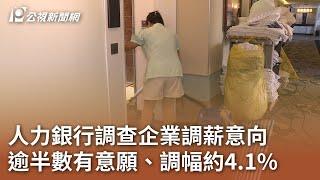 人力銀行調查企業調薪意向 逾半數有意願、調幅約4.1%｜20241227 公視中晝新聞