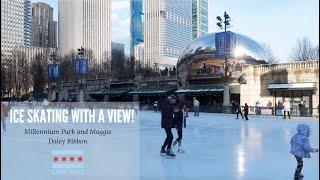 The two best ice skating rinks in Downtown Chicago || Millennium Park Ice Rink // Maggie Daley Park