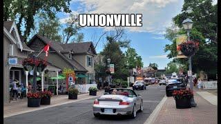 [4K]  Unionville Main Street Walking Tour in Markham | Toronto Ontario Canada