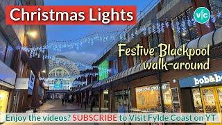 Christmas Lights in Blackpool Town Centre