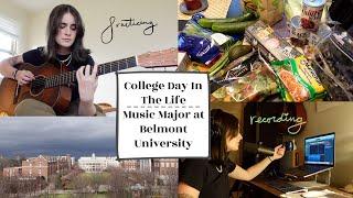 COLLEGE DAY IN THE LIFE | Music Student In Nashville (practicing, recording, grocery haul) @ Belmont