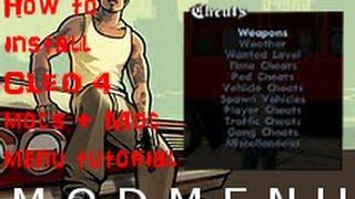 How to Mod GTA San Andreas Using CLEO 4 Plus Mod Menu Tutorial!