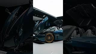 Pagani Huayra Roadster - Exposed in Blue Carbon with Tri-Color Livery #huayra #pagani #dubaicars