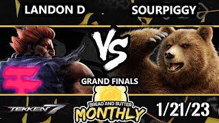 BnB 34 GRAND FINALS - Landon_D (Akuma) Vs. SourPiggy [L] (Kuma) Tekken 7