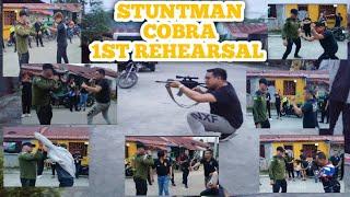 Stuntman cobra: First rehearsal l movie extra l mhikegreat tv