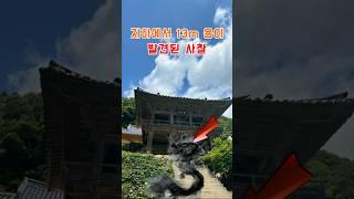 지하에서 13m 용이 발견된 사찰 #등산