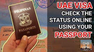 How to Check UAE Visa Status Online Using Passport