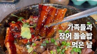 [Korea Vlog] A day of working and eating unagi with family | Tonkatsu | Han River