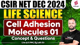 CSIR NET DEC 2024 | Life Science | Concept And Questions | Cell Adhesion Molecules | 01|Dr Lalit Pal