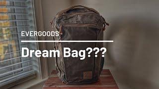 Evergoods CTB20 WAXED CANVAS Review - Dream Everyday Carry Backpack???