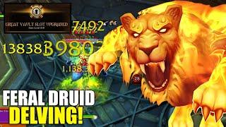 Feral Druid Level 8 Delve Adventures! BRUTAL (FULL VOD)