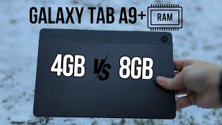 Samsung Galaxy Tab A9+ RAM: 4GB vs 8GB Compared