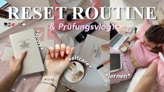 reset routine  + uni vlog | prüfung, lernen, selfcare ️