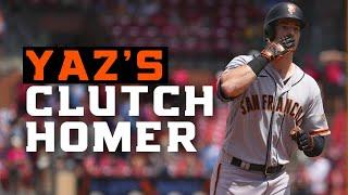 Mike Yastrzemski Ties Game on Final Strike vs St. Louis Cardinals | CLUTCH Home Run