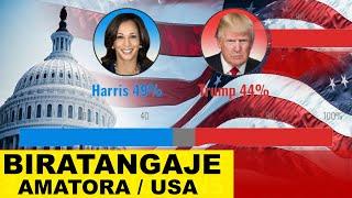 Trump v Harris: icyo imibare igaragaza kugeza ubu mu amatora yo muri Amerika