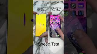 Galaxy S25 Ultra vs. iPhone 16 Pro Max GESCHWINDIGKEITSTEST – Welches ist schneller? #SpeedTest #...