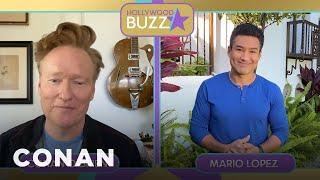 Conan Gets The Hollywood Buzz From Mario Lopez | CONAN on TBS