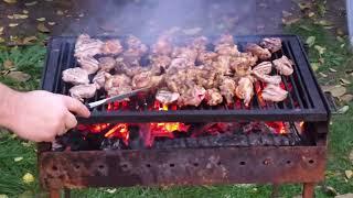 Gratar BBQ ASMR la ceas tarziu in noapte. Halloween-ul continua la noi