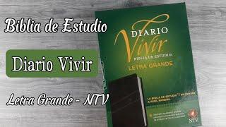 Biblia De Estudio Diario Vivir NTV Letra Grande Negro