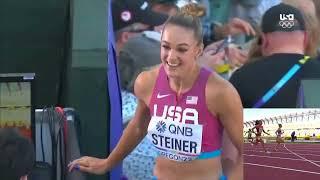 SUPERB Abby Steiner - 200M Heat-  World Championships in Oregon 2022 #highlights