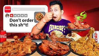 Trying Favorite Foods From Zomato's Worst Rated Restaurants!!!