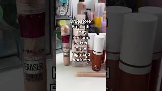 Drugstore products that perform better than high end products! #makeupdrugstore #productsyouneed