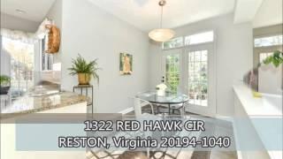 Northern Virginia Properties For Sale - 1322 RED HAWK CIRCLE RESTON, VA 20194