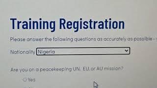 PEACE OPERATIONS TRAINING INSTITUTE'S (POTI) REGISTRATION PROCESS