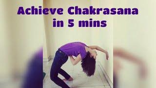 Standing Chakrasana (Wheel Pose) for beginners