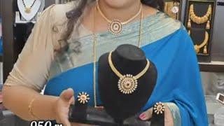 1grm gold necklace with earrings free shipping within Karnataka WhatsApp 9901903181/7892166012