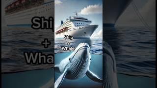 Animal fusion hybrid#amazing Whale+Ship #factsinhindi #facts #ytshorts #factvideo