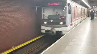 Prague Metro 3333 +3328 arriving at Zlicin Station on 10/09/24