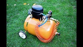 DO NOT THROW AWAY YOUR OLD REFRIGERATOR COMPRESSOR / How to make Homemade air Silent Compressor